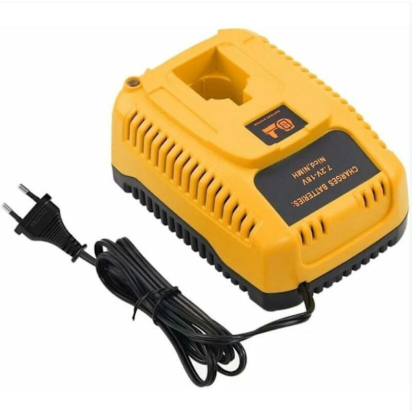 (Keltainen) DC9310 Dewalt Nicd ja Nimh 7.2 V-18 V akkulaturin korvaaja DC9096 DC9098 DC9099 DC9091 DC9071 DE9057 DW9096