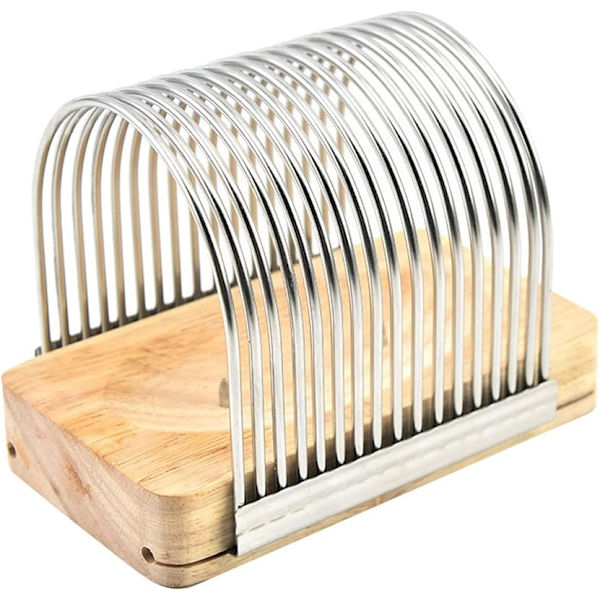 Silver Brödskivare, Manuell Brödskivare, Jämn Tjocklek Kompakt Brödkutter Manuell Brödskärbräda för Hemgjort Bröd, Kakor, Smörgås Toast