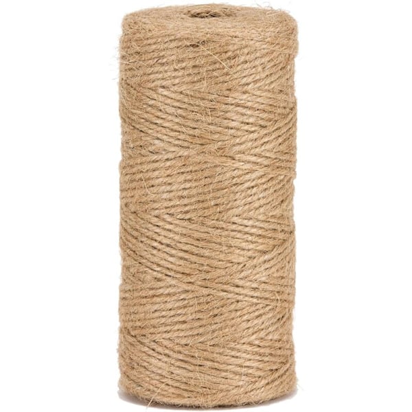 Luonnollinen juuttinaru Ø1,5mm ± 200m puutarhanhoitoon, tee-se-itse-projekteihin, käsitöihin