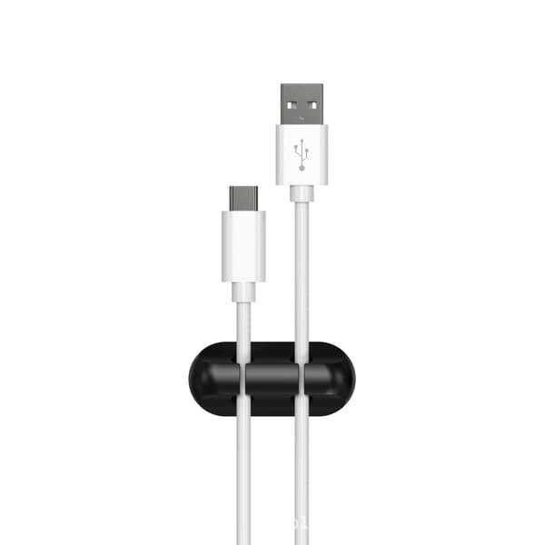 Skrivebords kabelarrangør clips, 3 pak kabelholder, ledningsarrangør, kabelstyring, kabelopbevaring til USB-oplader/mus/øretelefon/pc-kabler