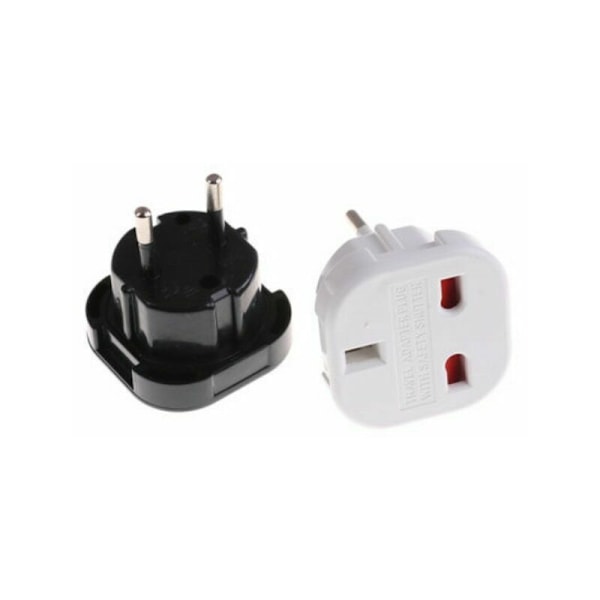 Reseadapter - Brittisk 3 Brittisk Standard Svart Stift Standard till Amerikansk standardkontakt, 484038mm, 4st