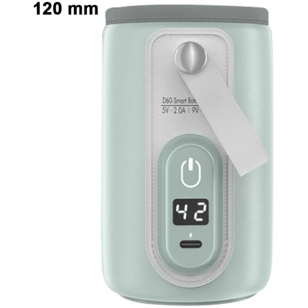 Portable flaskevarmere, USB-vann Biberon gulvvarme og formula med LCD-skjerm, rask og presis oppvarming