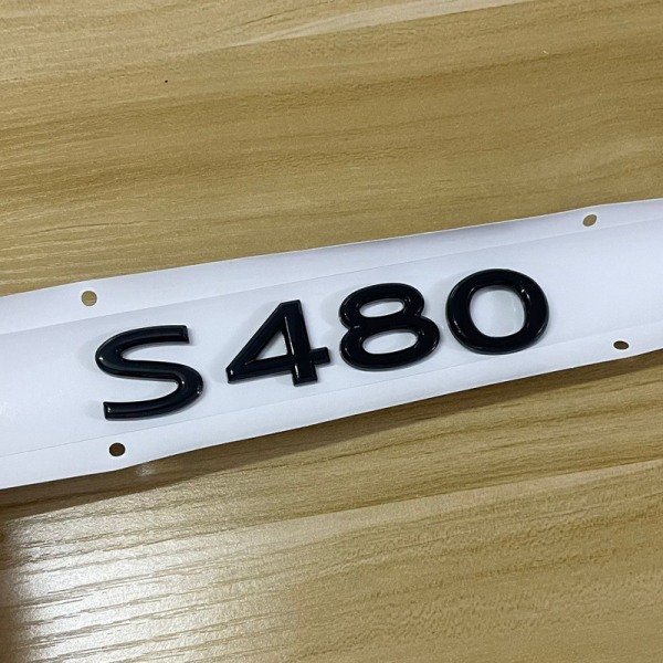 Lämplig för Maybach alfanumeriska etiketter och svansetiketter S480 black 1