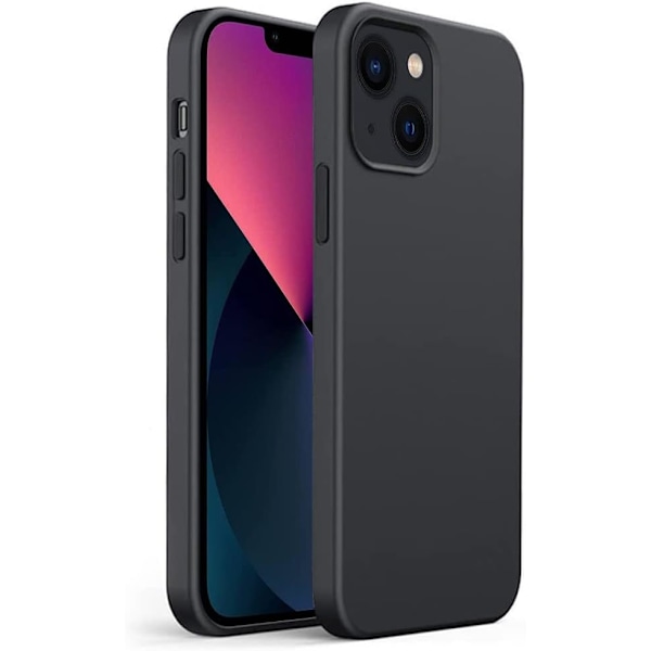 Kompatibel med iPhone 13 Cover, (Sort)
