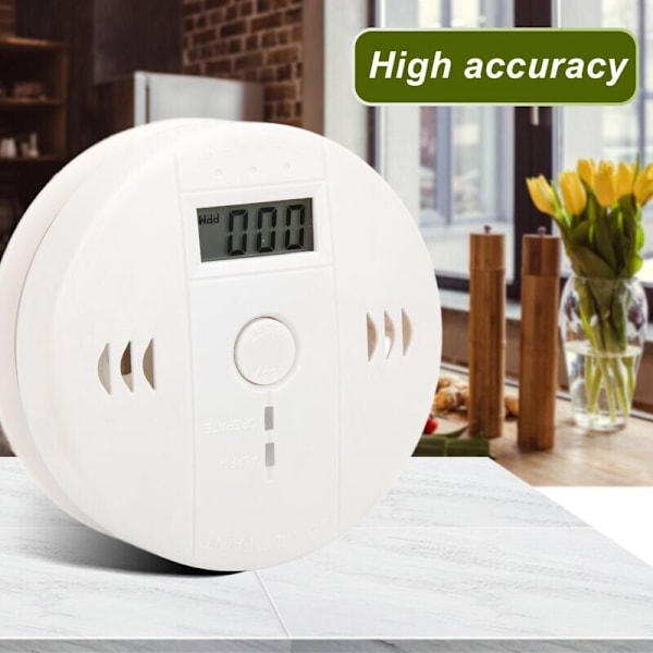 Kolmonoxidvarnare med LED-display / Elektronisk sensor, Kolmonoxidalarm, 20000PPM
