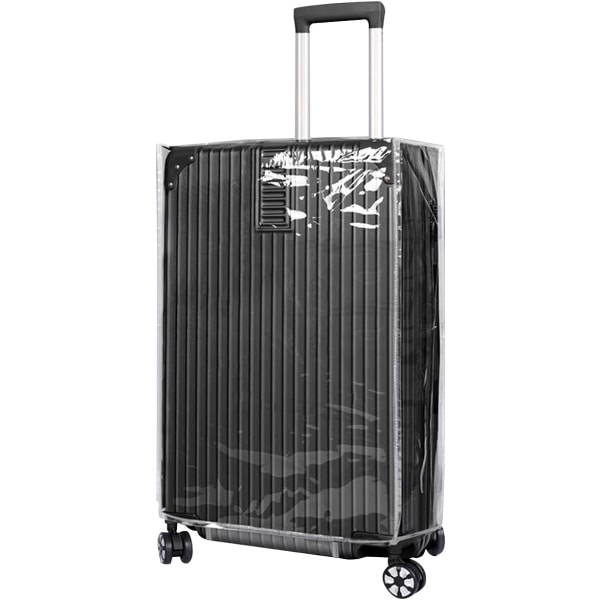 22 tommer 1 stk. gennemsigtig bagagebeskyttelse rejsebeskyttelse PVC bagagebeskyttelse bagagebeskyttelse støvtæt vaskbar ridsefast genanvendelig