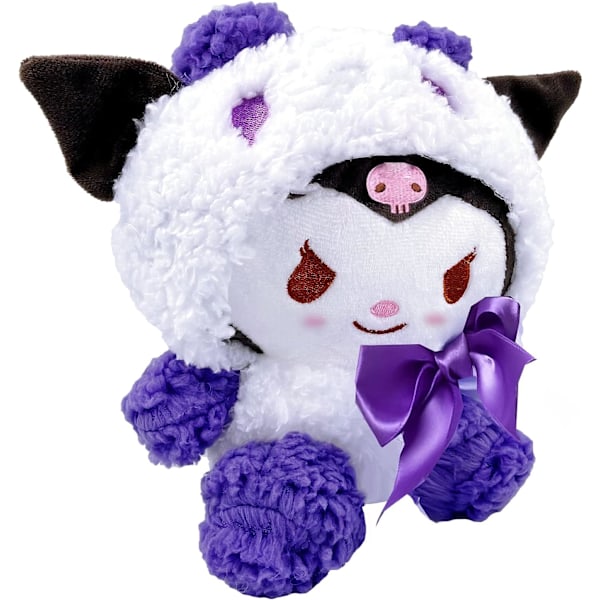 Kuromi-pehmolelu, My Melody -pehmolelu, 22 cm Sanrio-pehmolelu, violetti söpö Kawaii-anime Kuromi-pehmolelu lapsille syntymäpäivä- ja joululahjoihin