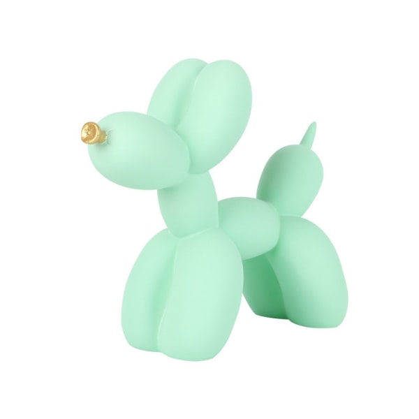 Creative Resin Balloon Dog Ornament (Ljusgrön-Gyllene)