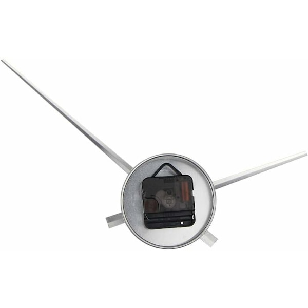 Silverfärg - stor väggklocka - 3D-visare - Quartzurverk - Kreativ fritid - inredning