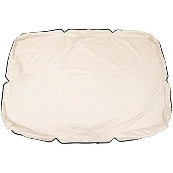 Balkongskugga presenning, utomhus gungstolsskydd, utomhus vattentäta tak, gung solskydd (beige)