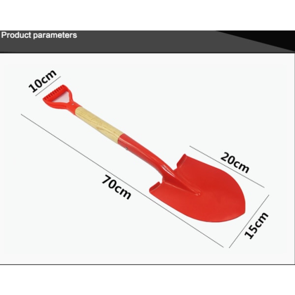 Transplanter Trädgårdsredskap jordbruksspade trähandtag spade järnspade multispecifikation halkfritt handtag järnspade jordbruksredskap