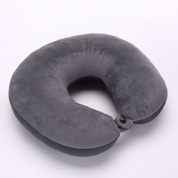 Suuri punainen 2-in-1 matkatyyny - 24*27*9 cm - niskatyyny lentokoneisiin ja matkoille - ergonominen
