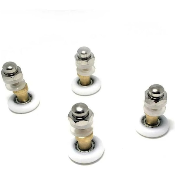 Sats med 8 duschdörrrullar 23 mm
