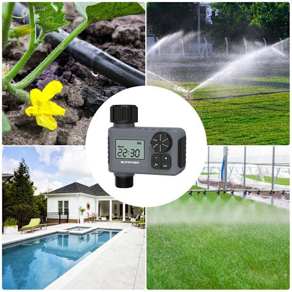 Sprinkler timer, vanding timer programmerbar havevandsslange funktion timer, plæne swimmingpool vandtæt digitalt vanding timer system