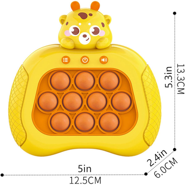 Snabb tryckspel Fidget Toy Pop Game Handheld Bubble Game Glow Pop Toy Lämplig för pojkar, flickor och vuxna födelsedagspresenter