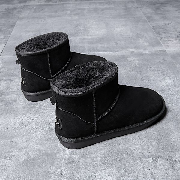 Vintervarma hårda sulor hemmaslippers, bekväma stövlar tofflor, plyschfoder 25cm