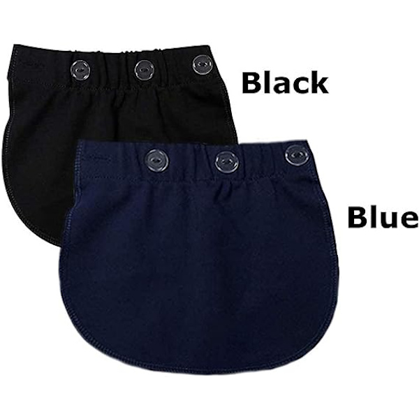 Justerbar elastisk midjeutvider Maternity Pants Extender Graviditetsbelte Extender Stretcher Bukser Extension Maternity Pants for Gravid Kvinner, 2