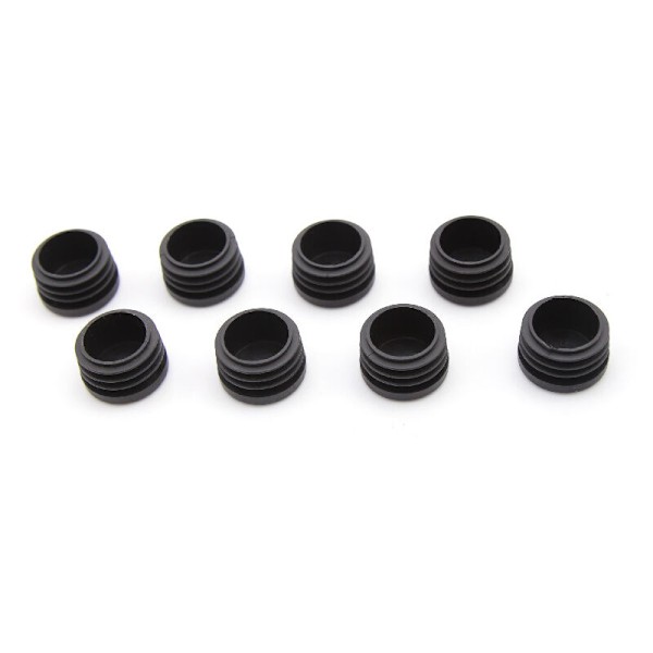 Rund Plastikprop, 20 stk. Sort Rør Endeprop Stol Prop Møbel Glide/Ben Rør Indsats Dækning 25mm