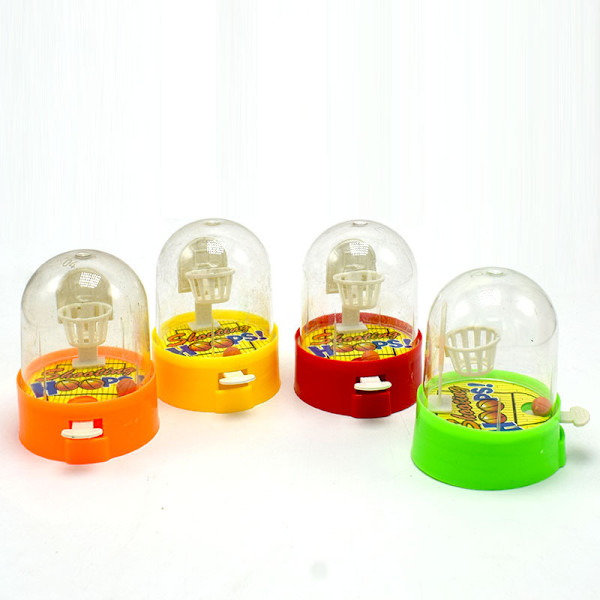 12 stk (tilfeldig farge) - Mini basketball finger flipperspill for barn, 6 cm - Bursdagspresang til barn