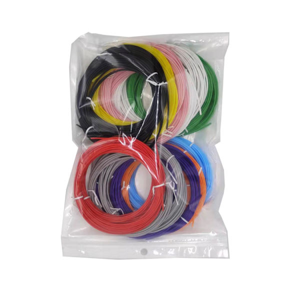 10 lyse farver af 1,75 mm 3D-pen PLA-filamentrefill, 10 m pr. farve, 100 m i alt 3D-pen/3D-printer prøvepakke