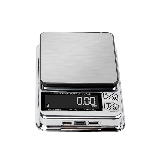 USB-ladattava minikoruvaaka 500g/0,01g