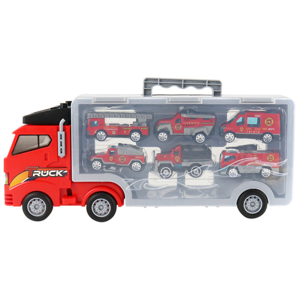 Toddler Toys for 3 4 Years Old Boys, Large Transporter Transportation Set Truck Toys with 6 Die-Cast Vehicles Trucks Toy Cars, Ideal Christmas Easte