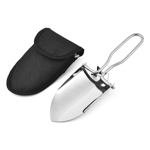 1-delad omplanteringsspade multifunktionell hopfällbar spade för utomhusbruk, liten bärbar spade, strandspade, verktyg