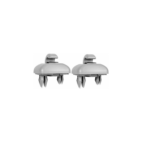 2 stk. clips til bilvisir, solskærmskrog til bil, til Audi A1, A3, A4, A5, Q3, Q5 (8e0, 857, 562) A7, B6, B7, B8, S4, S5, Grå