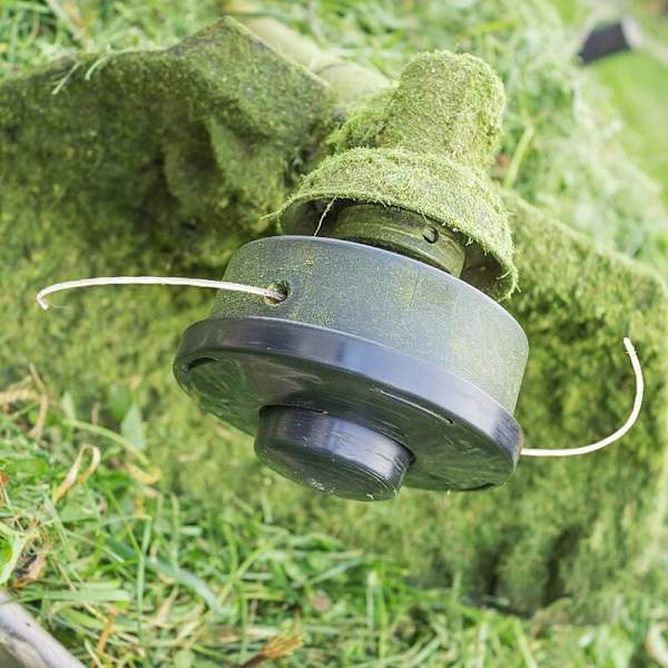 Pakke med 2 universelle buskrydderhoveder Nylon udskiftningsspole til buskrydder trimmer kutterhoved M10 x 1,25 til benzin termisk buskrydder