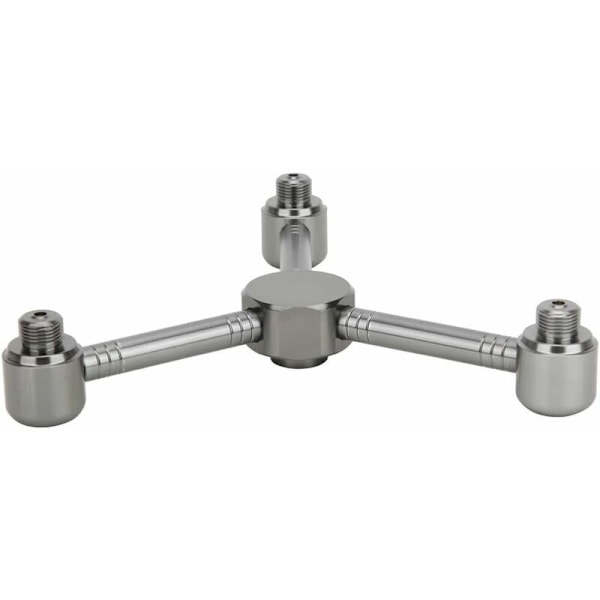 Utomhuscamping Aluminiumlegering Gas Cylinder Spis Adapter Huvuden Ugn Omvandlare Anslutningsdon Tillbehör (tre huvuden)