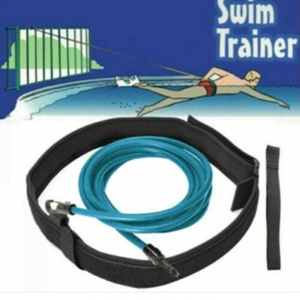 Blue Swimming Belt Resistance, Swimming Trainer Belt, Stationary Swimming Belt 6*9*4 M