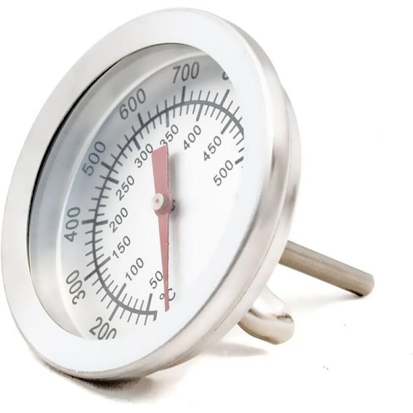 Analogt matlagingstermometer - temperaturbestandig - for grill, potter, damper, røykerom - 10 ° C til 500 ° C