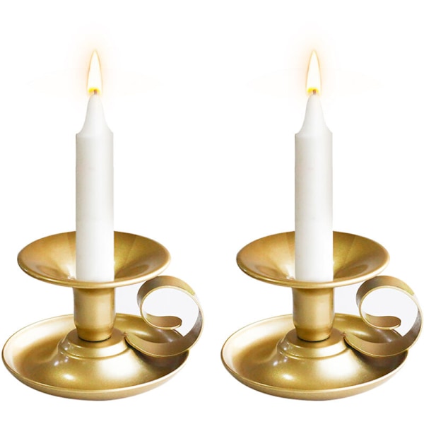 Koniska ljusstakar, guld bordsljusstakar för bröllopsceremonin, ljusstake för Halloween julmatsalsdekoration, 2