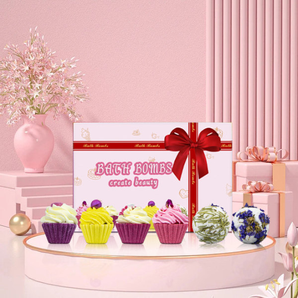 Cake Shower Set Spa Kit Bästa Alla hjärtans dag presenter för kvinnor