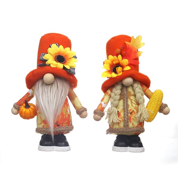 2-pack Thanksgiving Gnome Plysch Thanksgiving Prydnad Hem Höst Höst Dekorationer