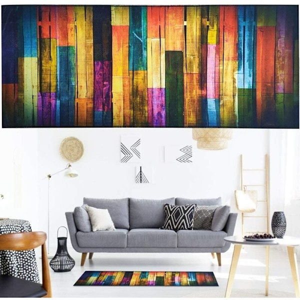 40x100cm Halkfri Entrématta Inomhus Träfärgad Matta Kök Hallmatta Lång Badrumsmatta Tvättbar Köksmatta Absorberande Dörrmatta för Hemmet