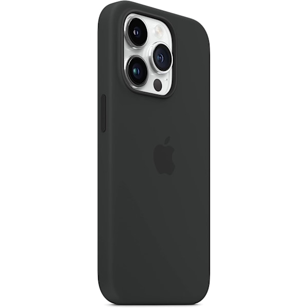 Apple - Midnight Silicone Case for iPhone 14 Pro