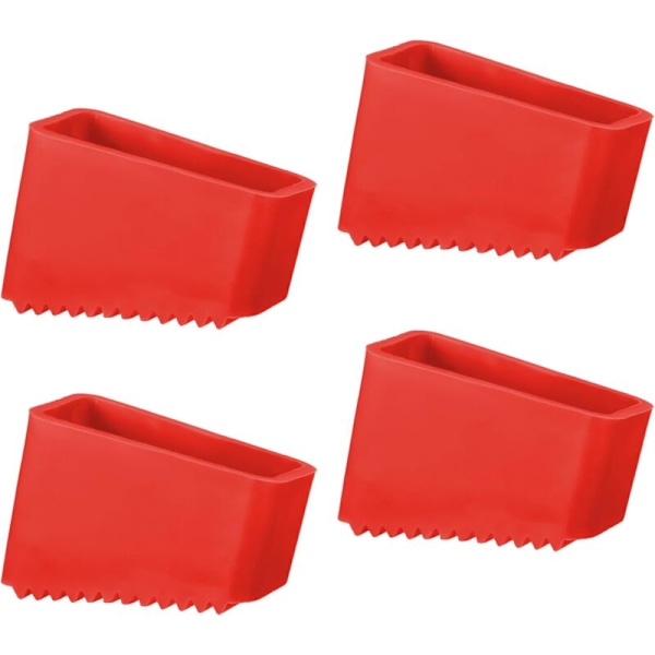 Set med 4 gummifötter för stegar - 50 x 20 mm - reservdel - halkfria skydd - Universellt skydd för hemmafixare