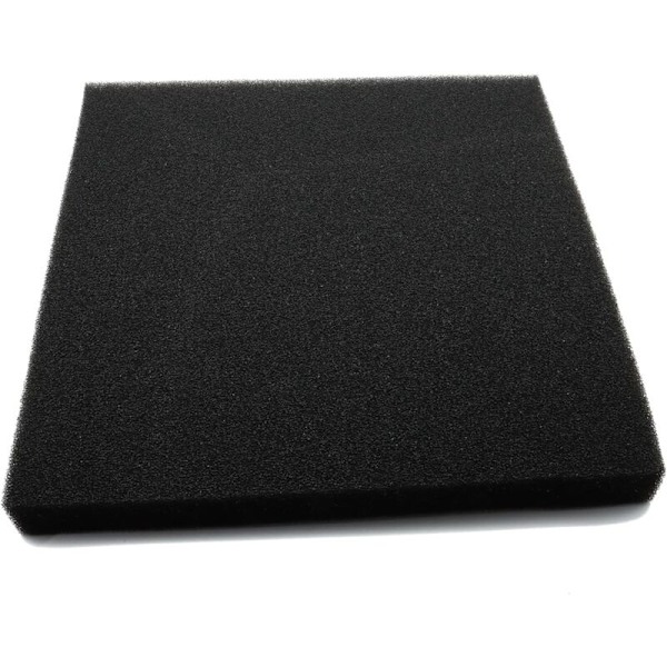 Filtersvamp for akvarium, filtrerende buffer organisk og mekanisk svamp for akvarium (49,5 x 49,5 x 5 cm)