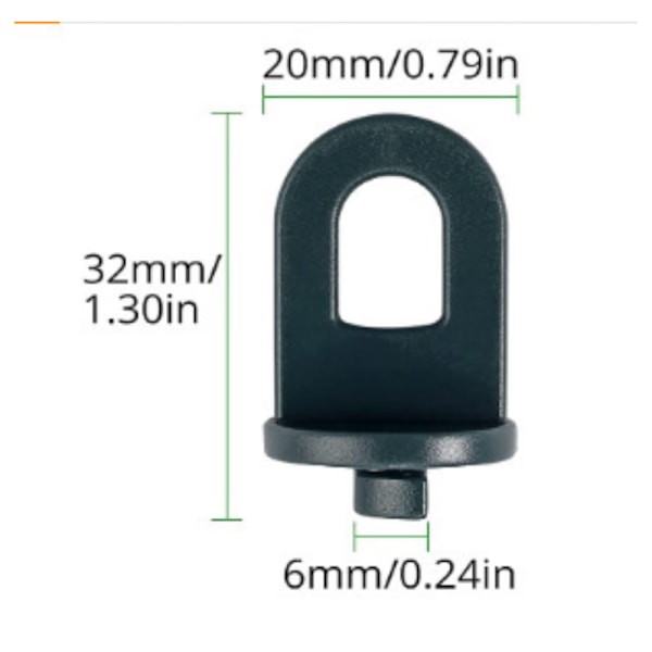 50x Kasvihuoneen pidikkeet - Kasvien tukien kasvihuoneen ripustukset, täydelliset Grommets-ristikkopidikkeet paratiisiisi.