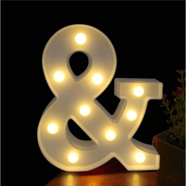 Lyser upp bokstäver Alfabetet lyser upp LED-lampa Letter Lights Letter