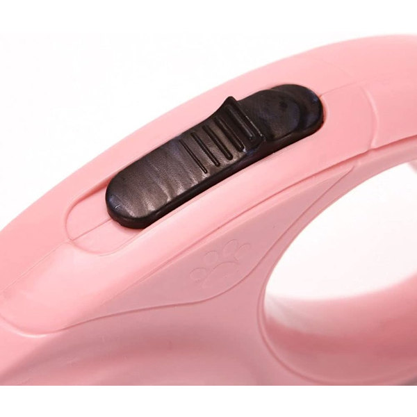 Inntrekkbar hundebånd, hundebånd, inntrekkbar hund automatisk nylon kjæledyr bånd 5m uttrekkbar trekktau