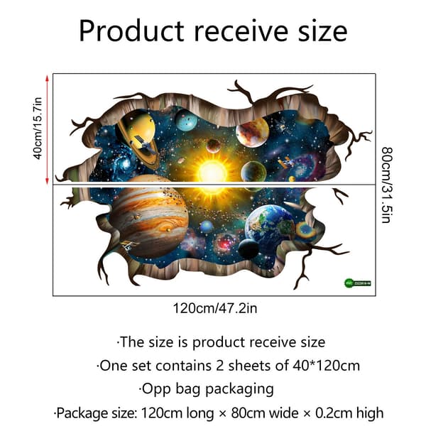 Väggdekoration för barnrum (120*80cm)(zsz2816)