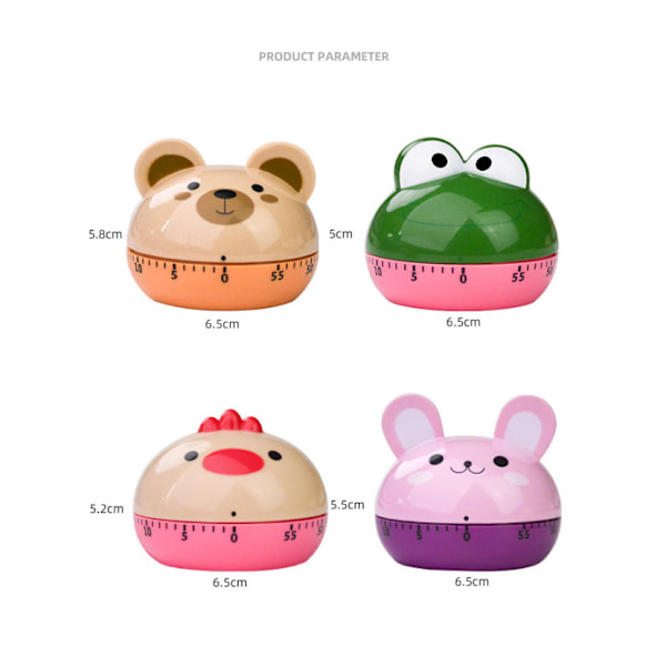 Cartoon Time Manager Zoo Sød Kæledyr Mekanisk Timer