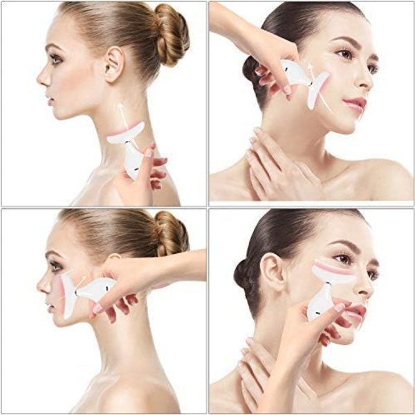 Antirrynke Ansigtsapparat, Ansigts-, Hals- og Øjenmassager 3 Tilstande Højfrekvens Vibration Ansigtsapparat til Antirrynke Anti-Aging Stramning Foryngelse