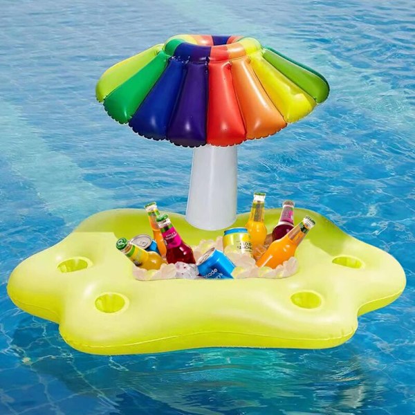 Flydende Poolbar, Pool Float til Voksne, Oppustelig Poolbar, Bar Float, 95x55x65cm