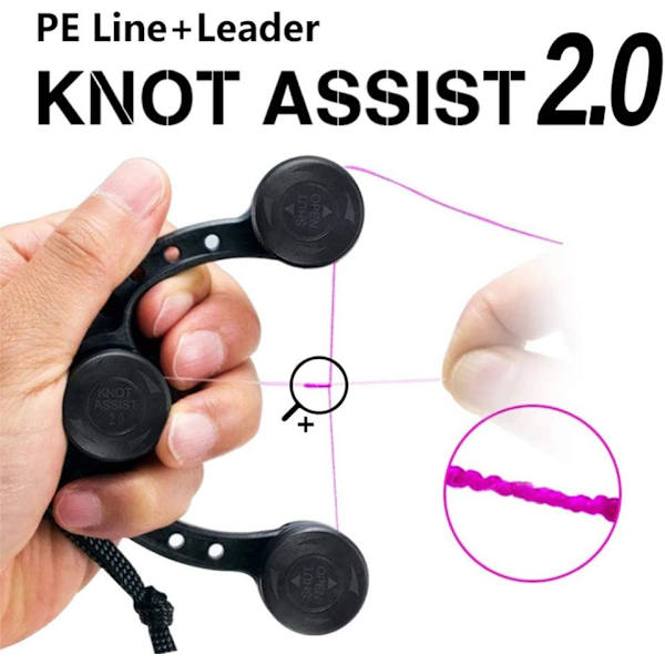 GT Knots - Line Knotting Tool - Line Knotting Tool - GT Knotter Leader Knot Assist - Assist 2.0 for FG GT RP - Fishing Line Knotting Tool - Knotting
