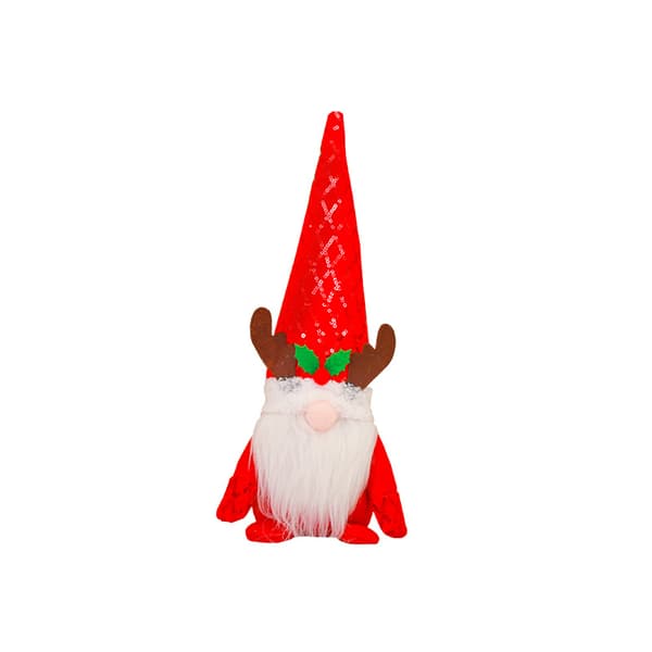 1 Pack Sequin Jultomte Plysch Elfdocka Julgransprydnad