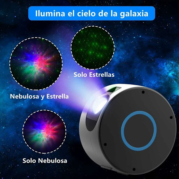 Stjernehimmel Projektor Polar Aurora Lampe Loftslampe Galaxy Roterende Galaxy Nova Lampe Børns Nattelys LED Sky Fjernbetjening Natlampe Barn