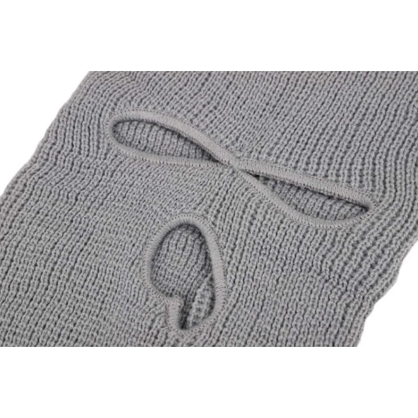 Musta Balaclava miehille, täyskasvot, 3-reikäinen neulottu balaclava, moottoripyörä, polkupyörä, balaclava, moottoripyöräily, hiihto, vaellus, retkeily, metsästys